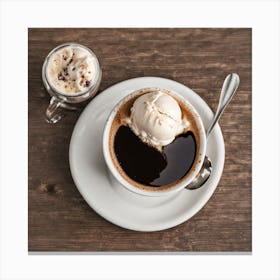 Coffee And Ice Cream 1 Canvas Print