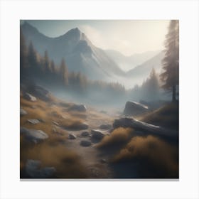 Landscape Painting 130 Canvas Print