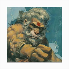 Lord Hanuman Hindu God Canvas Print