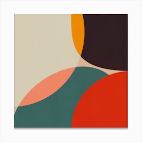 Bauhaus Modern Bold 4 Square Canvas Print