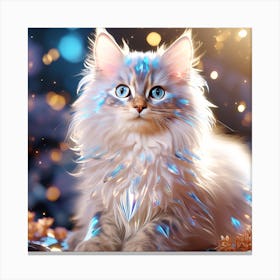 White Cat Canvas Print