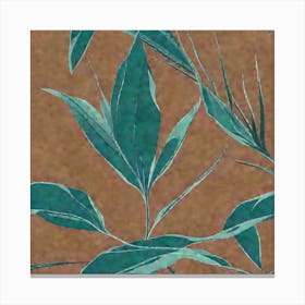 Tropical Leaf pattern art, 119 Canvas Print