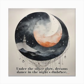 Dancing With The Moon Canvas Print