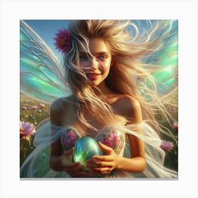 Fairy In The Meadow Canvas Print