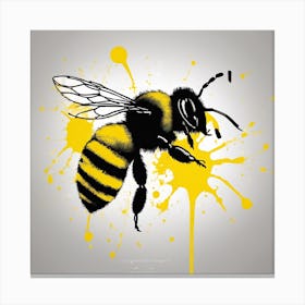 Bee Painting Canvas Print