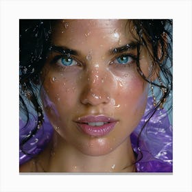 Wet Face Canvas Print