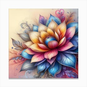 Lotus Flower Canvas Print