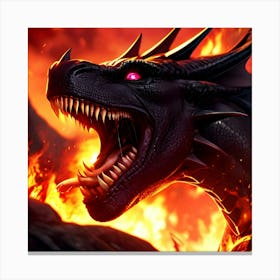 Infernal Dragon 1 Canvas Print