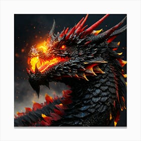 Fire Dragon Canvas Print