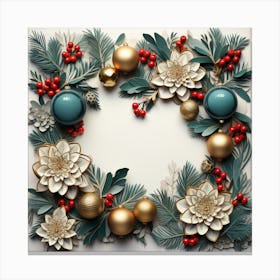 Christmas Wreath 5 Canvas Print