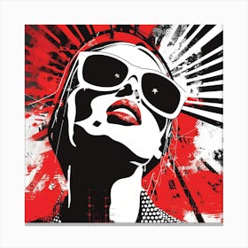 Woman In Sunglasses 13 Canvas Print