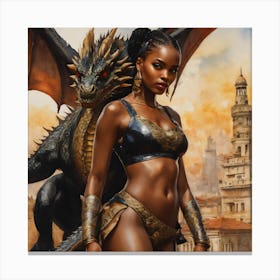 The Dragon King Rein Canvas Print