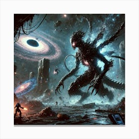 Shadow Beasts Battlefield Canvas Print