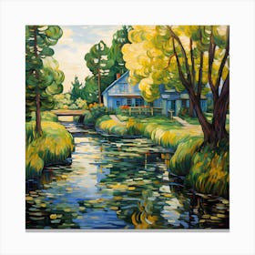 Enchanted Riverbank Canvas Print