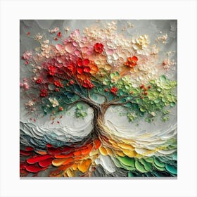 Abstract oak Canvas Print