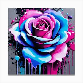 Dripping Rose Canvas Print