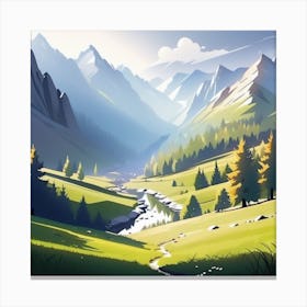 Landscape Painting 119 Canvas Print