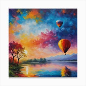 BB Borsa Hot Air Balloon Canvas Print