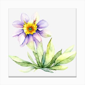 Watercolor Flower Canvas Print