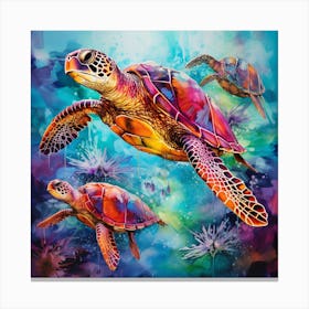 Sea Turtles 1 Canvas Print