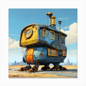 Robot House Canvas Print