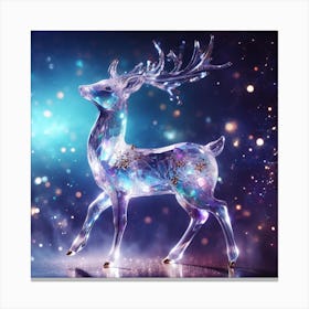 Christmas Deer Canvas Print