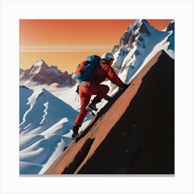 Alpine Retro Canvas Print