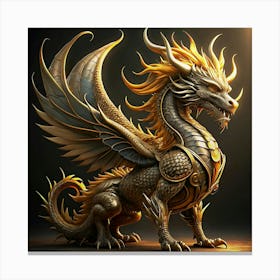 Golden Dragon 1 Canvas Print