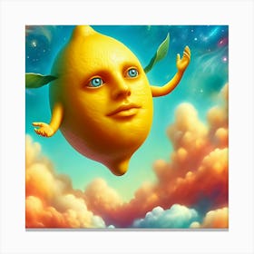 Lemon, Surrealist Painting 1 Canvas Print