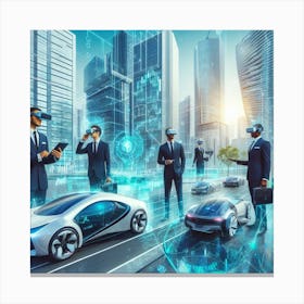 Futuristic Cityscape 3 Canvas Print