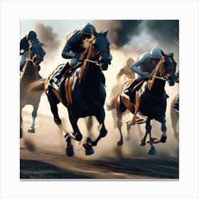 Horse Race 7 Canvas Print