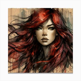 Red Haired Girl 2 Canvas Print