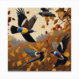 Birds In Flight 17 Canvas Print