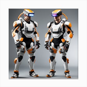 Two Futuristic Men Canvas Print