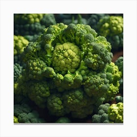 Florets Of Broccoli 14 Canvas Print