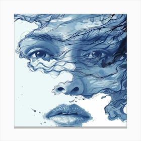 Blue Water Canvas Print