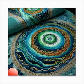 Towel design Oceanic opulence Canvas Print