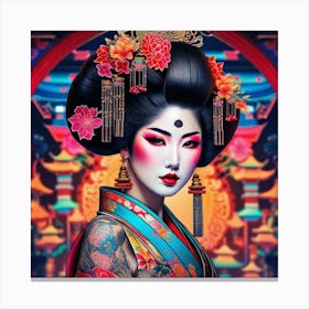 Geisha 173 Canvas Print