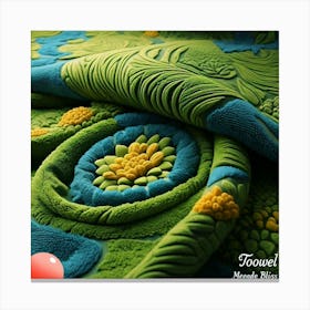 Towel design Meadow bliss Canvas Print