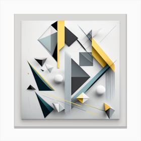 Abstract Geometric Painting 1 Canvas Print