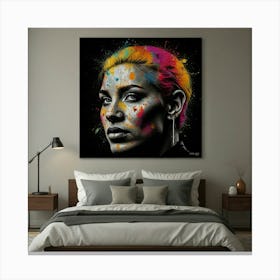 Splatter Girl Canvas Print