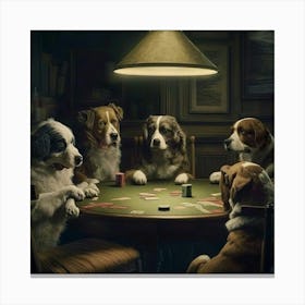 Poker Dogs 11 Canvas Print