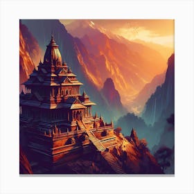 Mountain Temple 7 1 Canvas Print