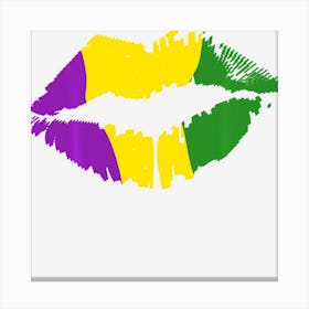 Lips Kiss Costume Mardi Gras Canvas Print