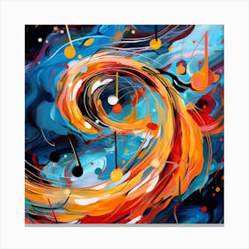 Abstract Music Painting 2 Canvas Print