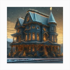 Christmas House 139 Canvas Print