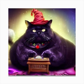 Witch Cat Canvas Print