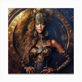 Beyonce Steampunk Canvas Print