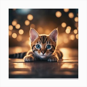 Bengal Kitten Canvas Print