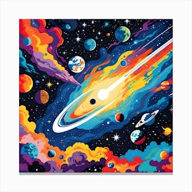 OUTER SPACE Canvas Print